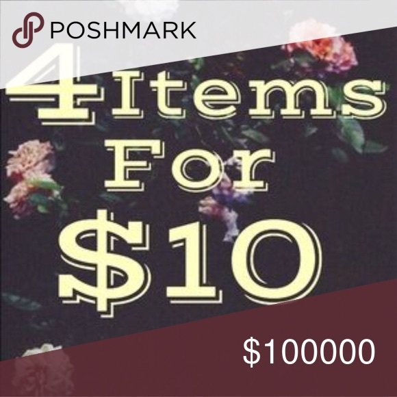 All items $5 and under are now 4 for $10 - Picture 1 of 1